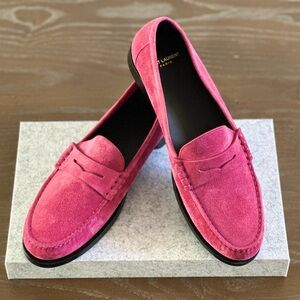 Saint Laurent Suede Penny Loafers